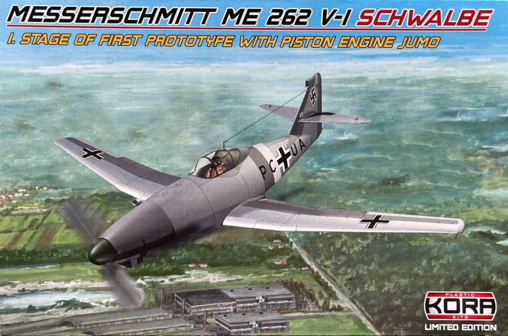 1/72 Me 262 V-1 Schwalbe, 1st stage prototype
