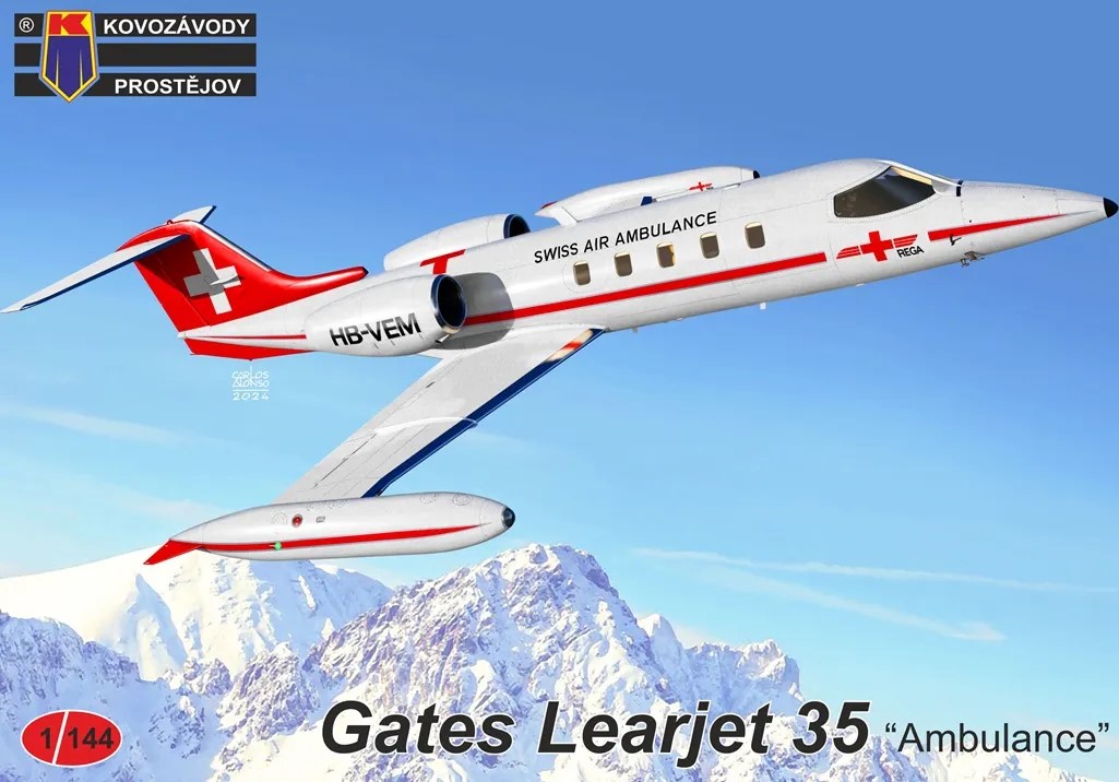 1/144 Learjet 35 'Ambulance' (3x camo)