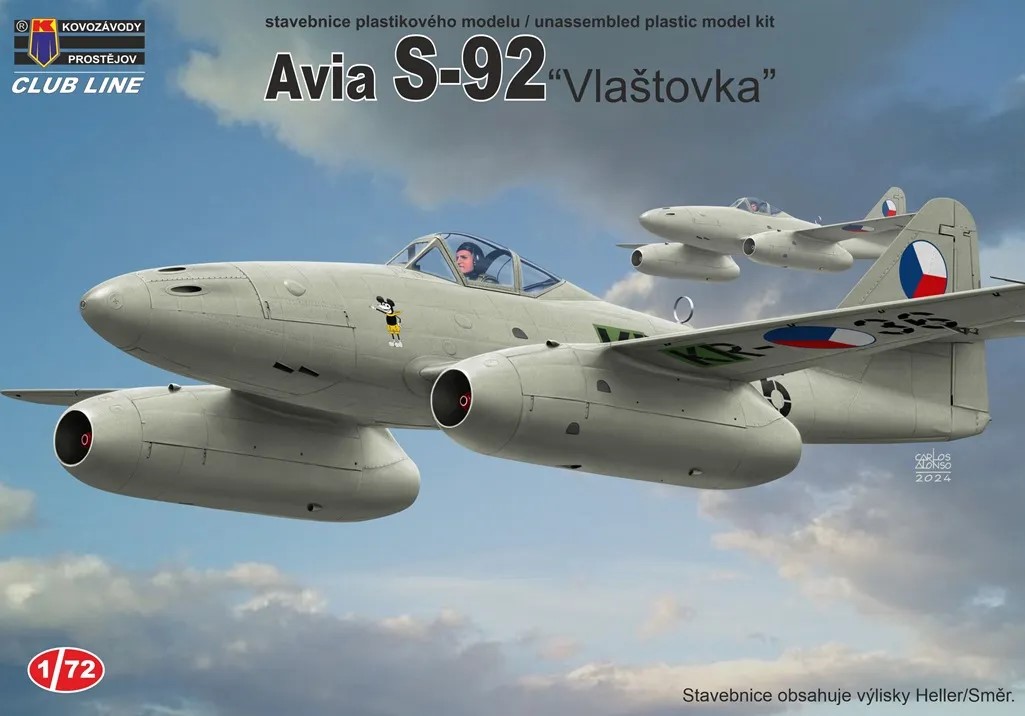 1/72 Avia S-92 Vlastovka, ex-HELL/SMĚR (CLUB LINE)