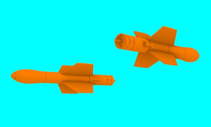 1/48 AS.12 missile - 2 pcs. (3D-Printed)