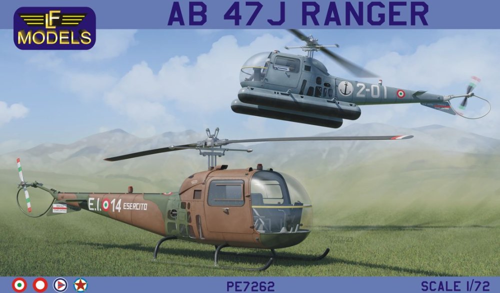1/72 AB 47J Ranger (5x camo)