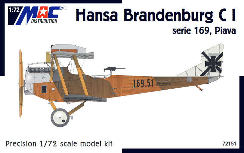 1/72 Hansa Brandenburg C.I (serie 169, Piava)