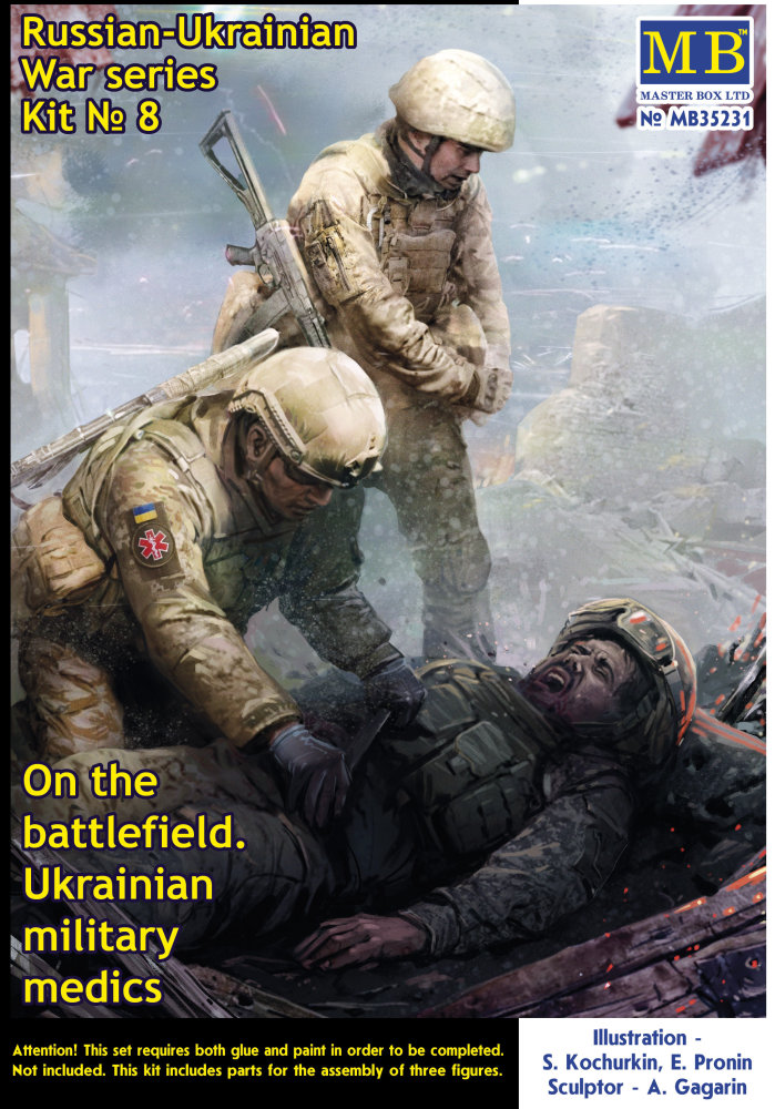1/35 On the battlefield, Ukrainian military medics