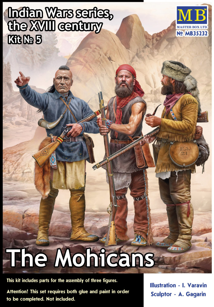 1/35 The Mohicans, Indian Wars Series (3 fig.)