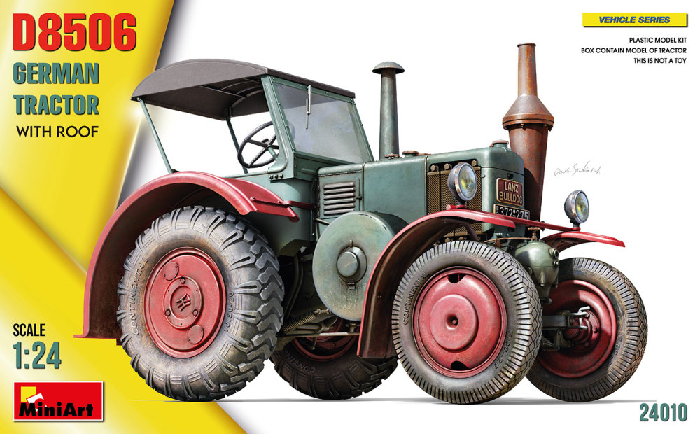 1/24 German Tractor D8506 with roof