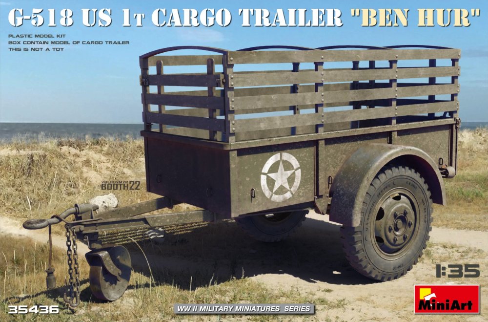 1/35 G-518 US 1t Cargo Trailer 'Ben Hur'