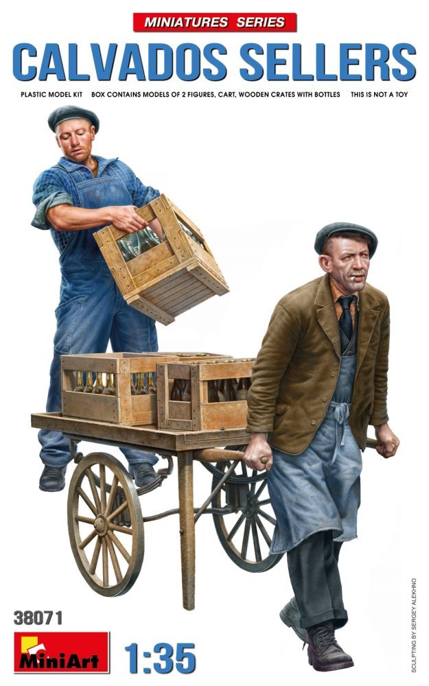 1/35 Calvados Sellers (2 fig. & crates)