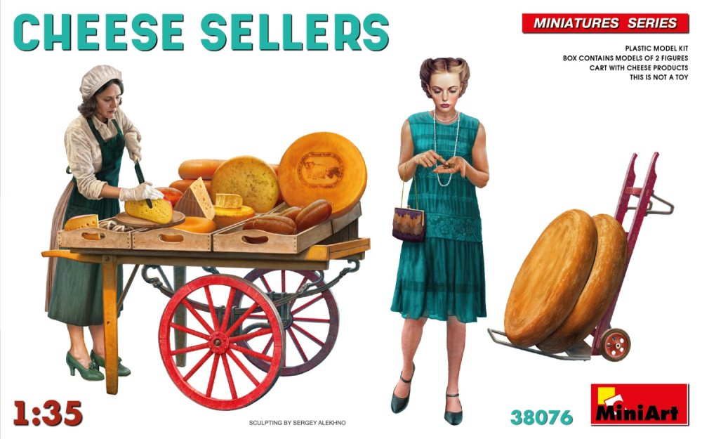 1/35 Cheese Sellers (2 fig. & cart)