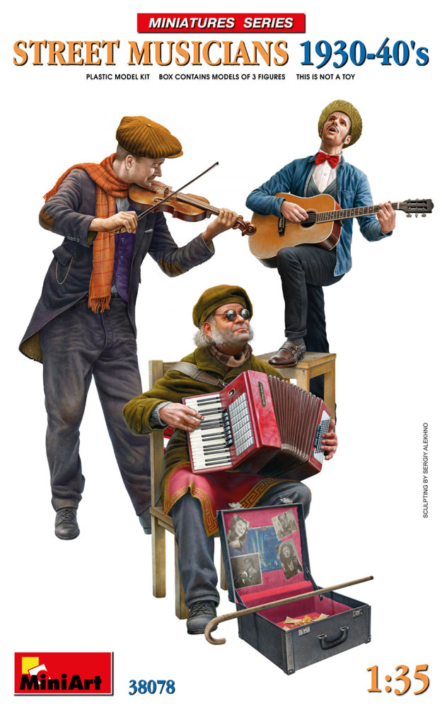 1/35 Street Musicians 1930-40's (3 fig.)