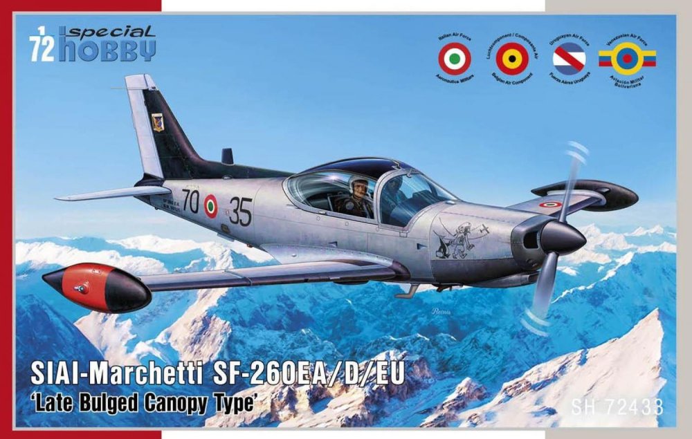 1/72 SIAI-M. SF-260EA/D/EU 'Late Bulged Canopy'