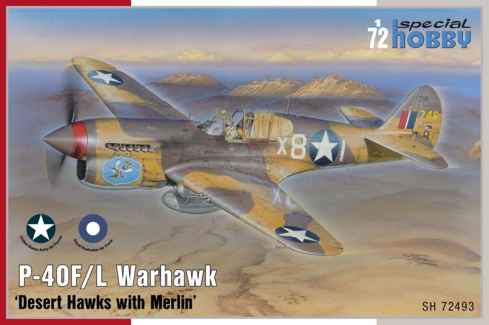 1/72 P-40F/L Warhawk 'Desert Hawks w/ Merlin'