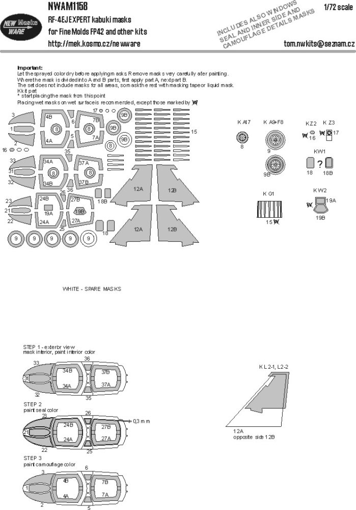 1/72 Mask RF-4EJ EXPERT (FINEM)