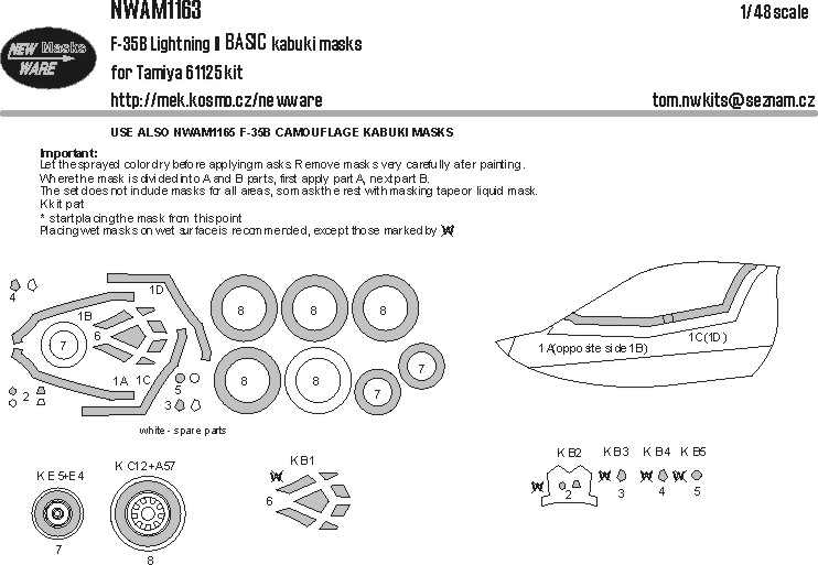 1/48 Mask F-35B Lightning II BASIC (TAM)