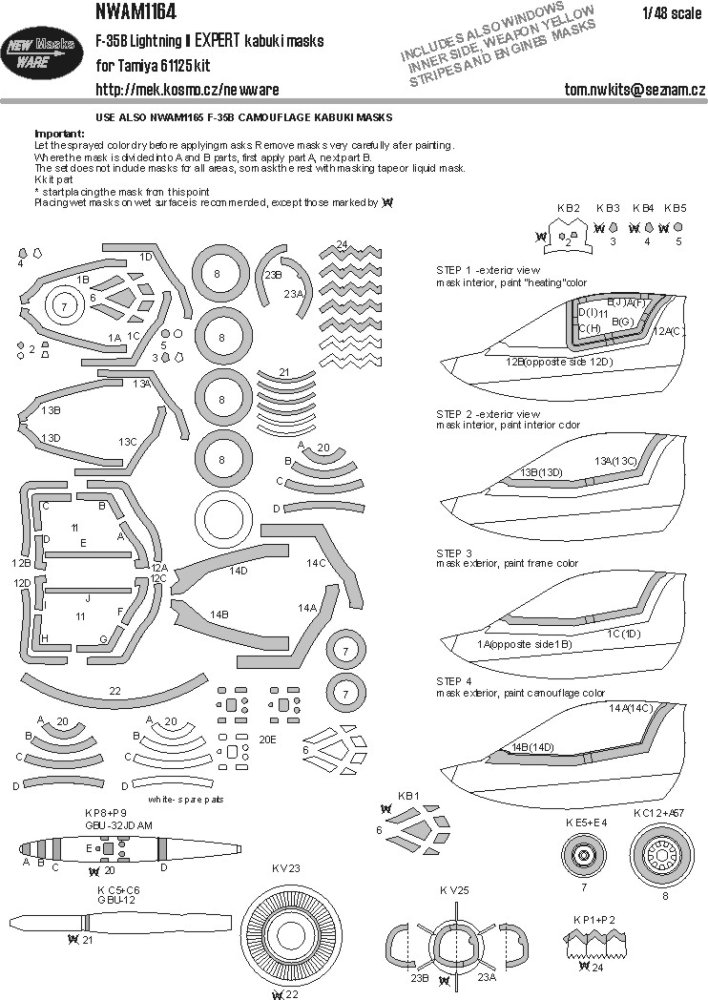 1/48 Mask F-35B Lightning II EXPERT (TAM)