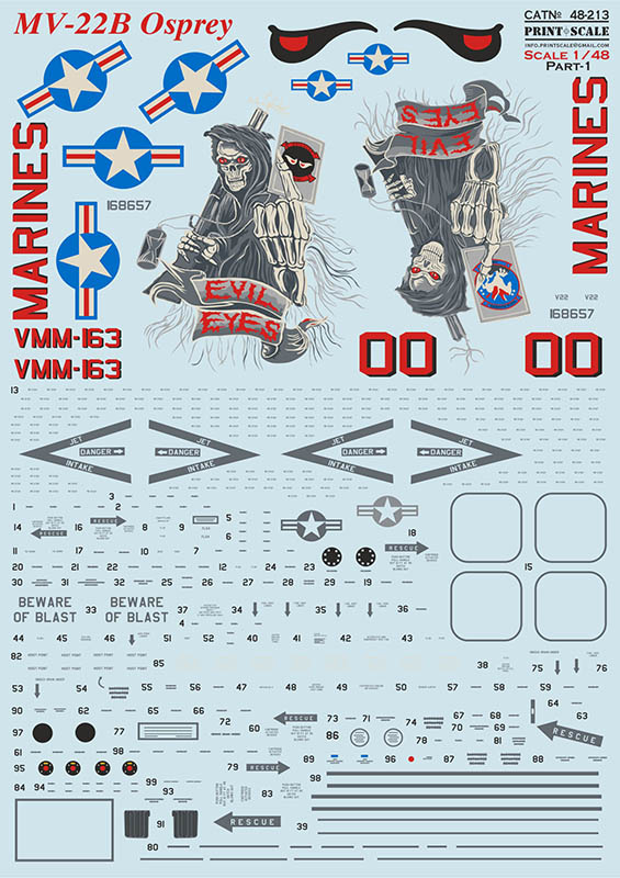 1/48 MV-22B Osprey - Part 1 (wet decal)