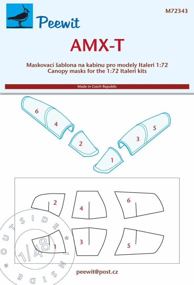1/72 Canopy mask AMX-T (ITAL)