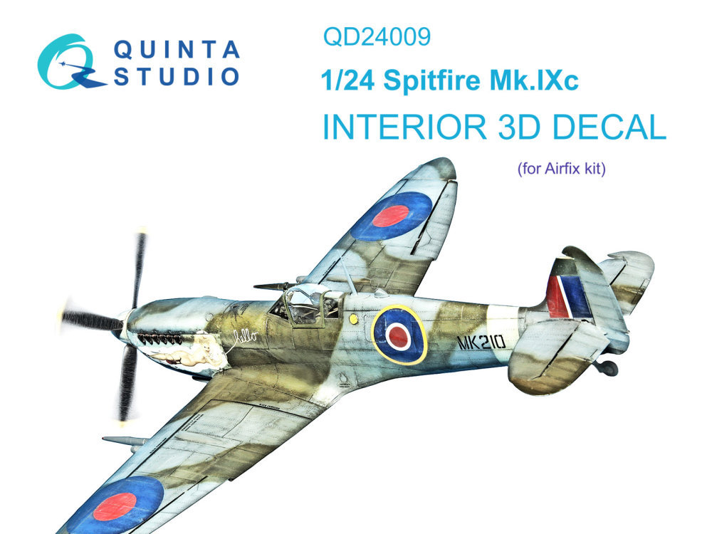 1/24 Spitfire Mk.IXc 3D-Print.&col.Interior (AIRF)