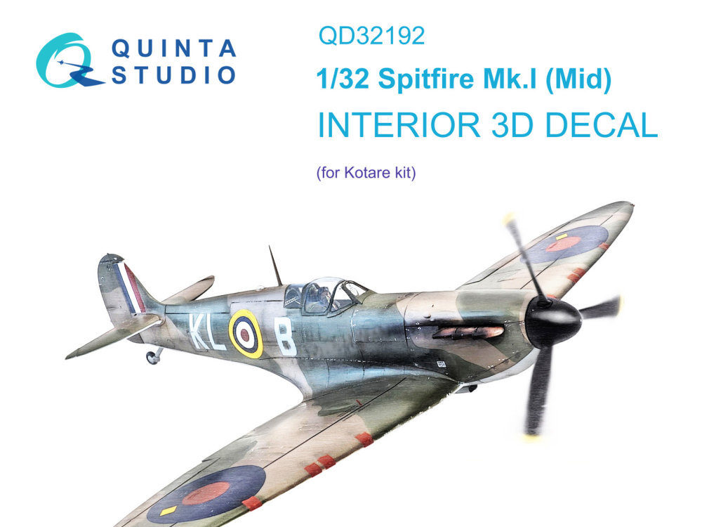 1/32 Spitfire Mk.1 (Mid) 3D-Print.&col.Interior