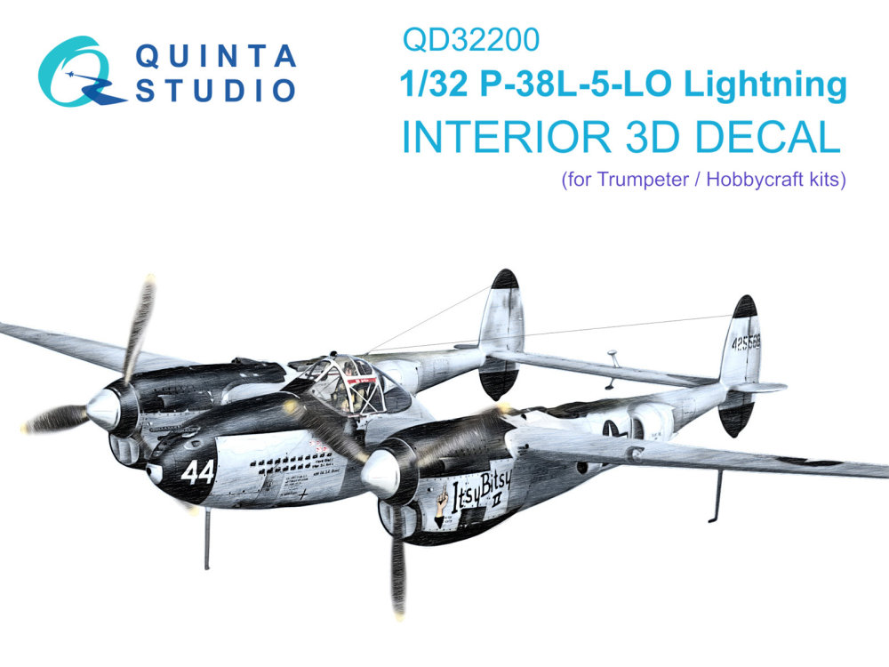 1/32 P-38L-5-LO Lightning 3D-Print.&col.Interior