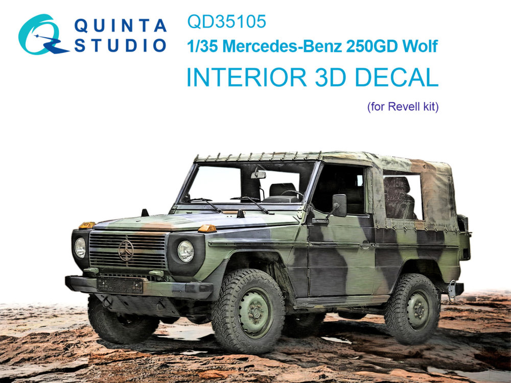 1/35 Mercedes-Benz 250GD Wolf 3D-Print.&col.Inter.