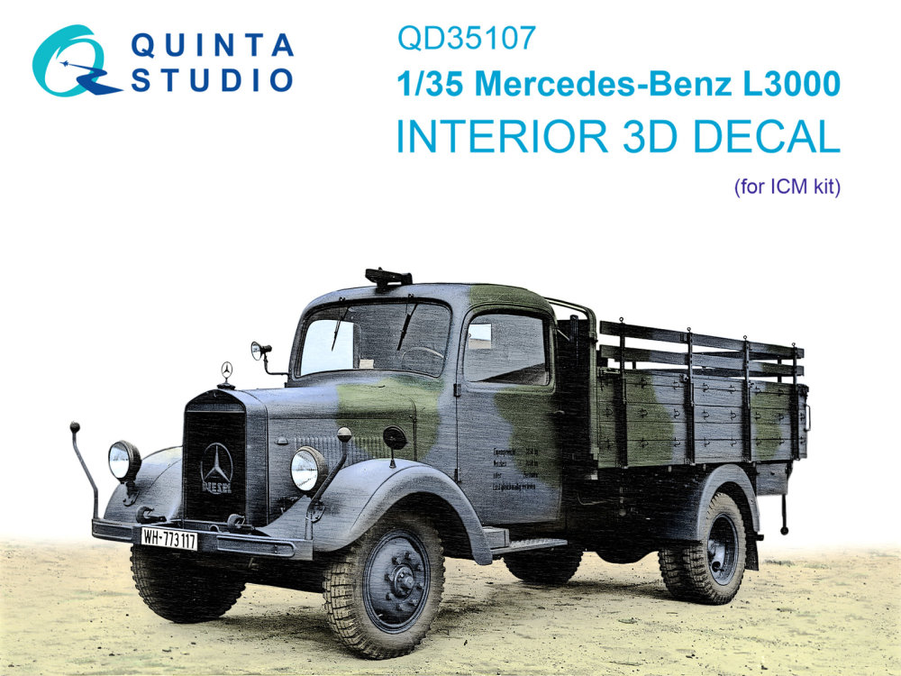 1/35 Mercedes-Benz L3000 3D-Print.&col.Interior