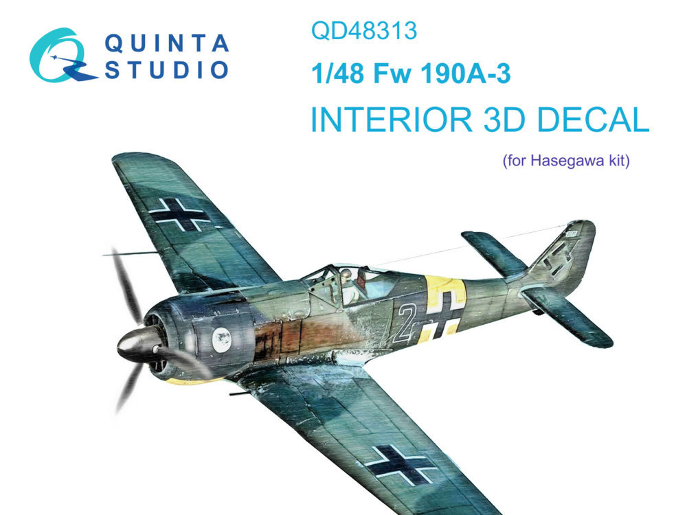 1/48 Fw 190A-3 3D-Print.&col.Interior (HAS)