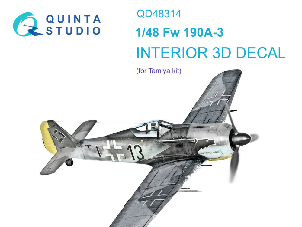 1/48 Fw 190A-3 3D-Print.&col.Interior (TAM)