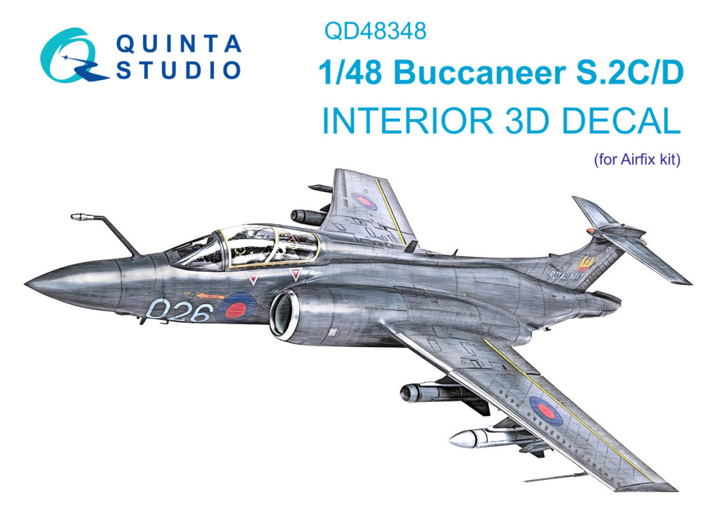 1/48 Buccaneer S.2C/D 3D-Print.&colour.Interior (A