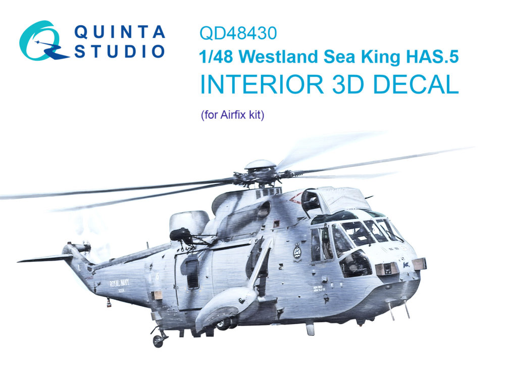 1/48 Westland Sea King HAS.5 3D-Print.&col.Inter.