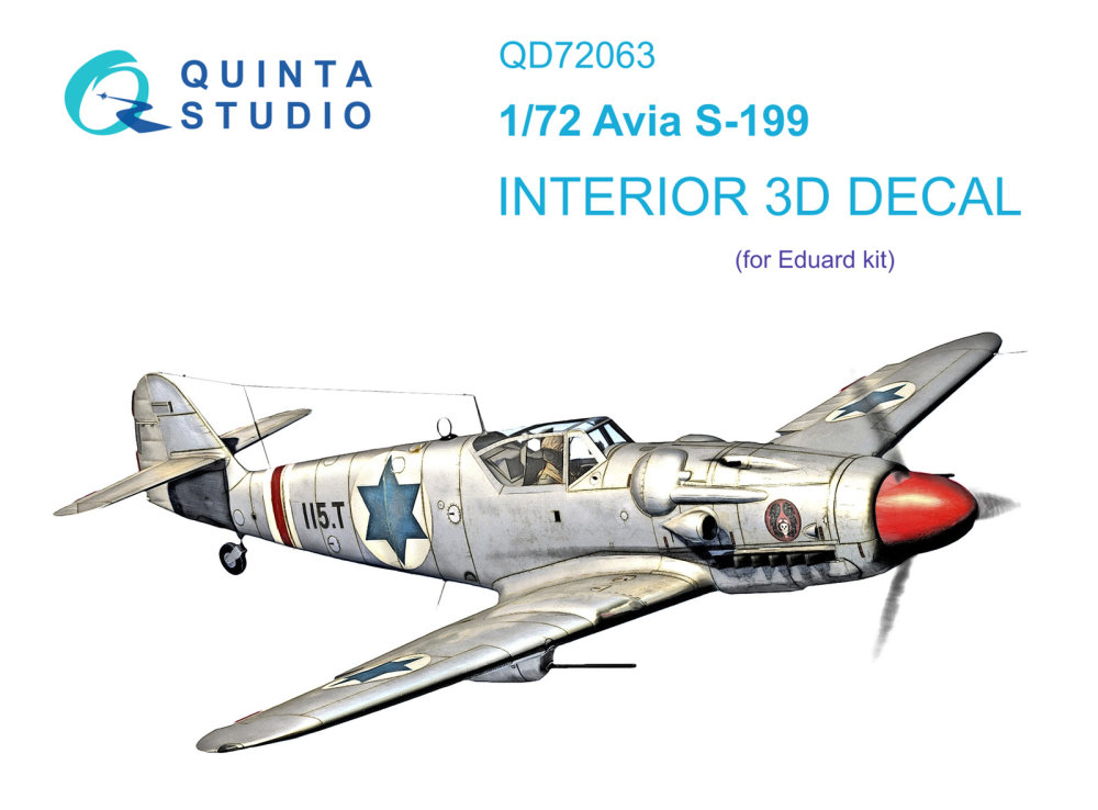 1/72 Avia S-199 3D-Print.&colour.Interior (EDU)
