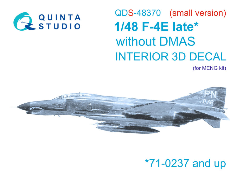 1/48 F-4E late without DMAS 3D-Print&colour.Interi