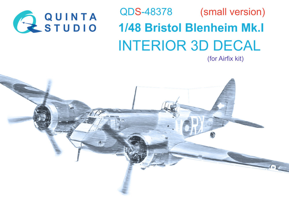 1/48 Br.Blenheim Mk.I 3D-Print.&colour.Int. SMALL