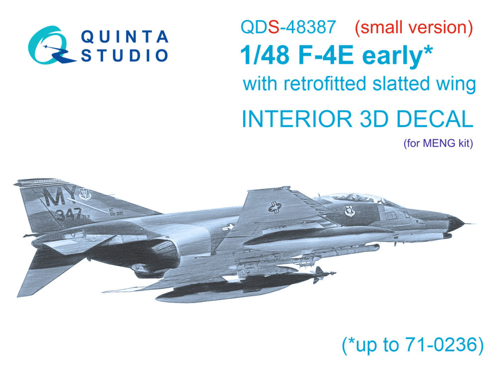 1/48 F-4E early w/ slatted wing 3D-Print.&col.Int.