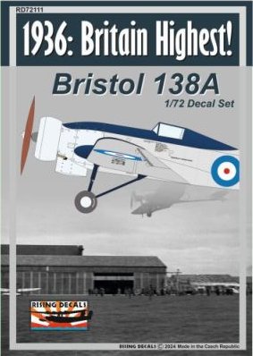1/72 Decal Britain Highest 1936 (Bristol 138A)