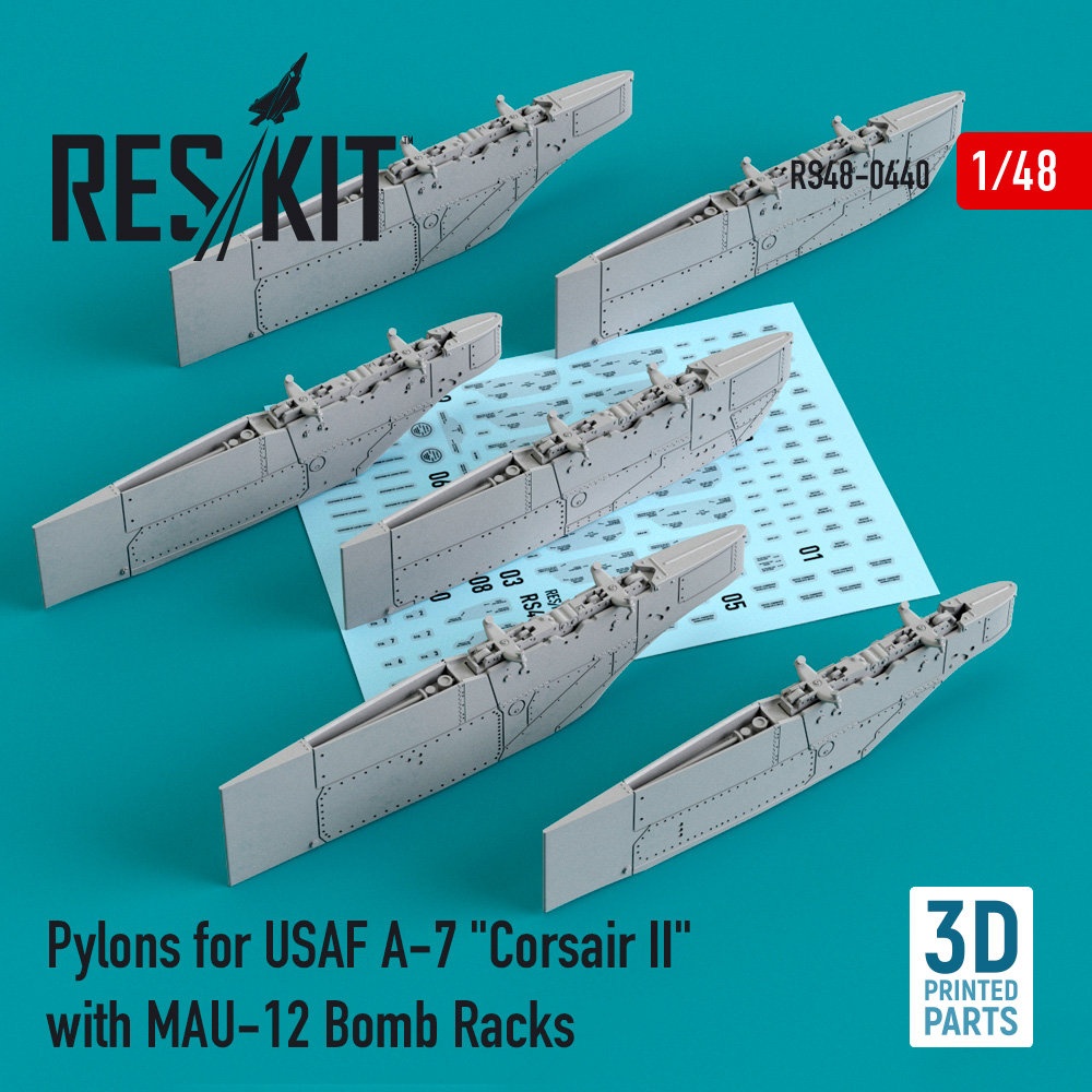 1/48 Pylons for USAF A-7 'Corsair II' w/ MAU-12