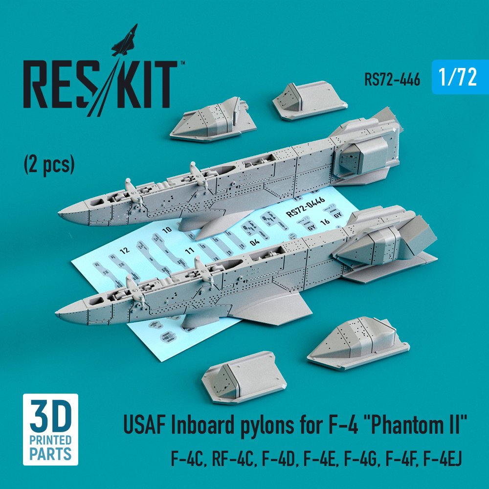 1/72 USAF Inboard pylons for F-4 'Phantom II' (2x)