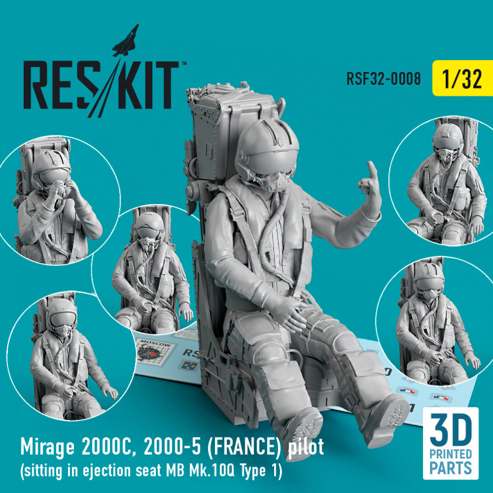 1/32 Mirage 2000C,2000-5 FRANCE pilot sitting