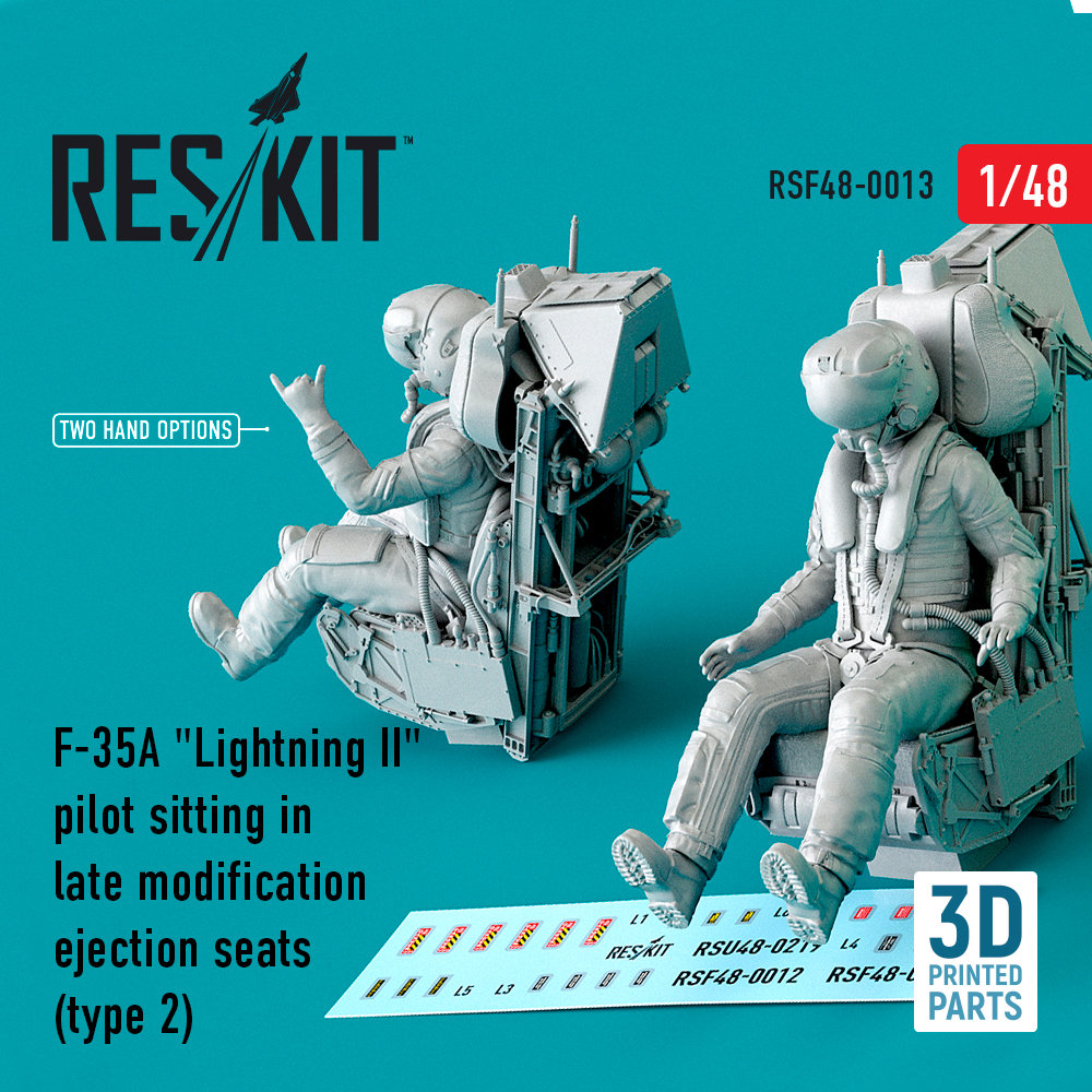 1/48 F-35A 'Lightning II' pilot sitting in ej.seat