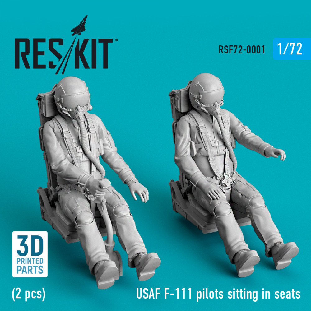 1/72 USAF F-111 pilots sitting in seats (2 pcs.)