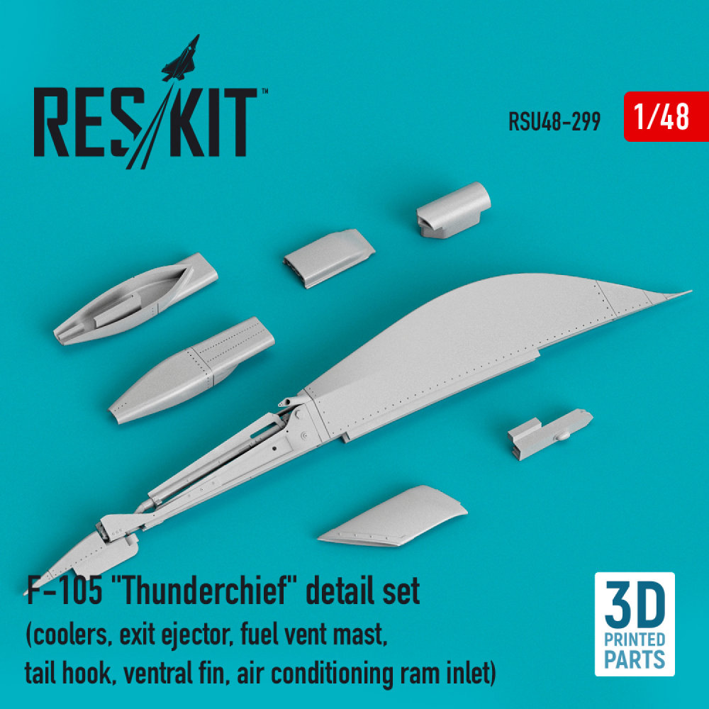 1/48 F-105 'Thunderchief' detail set (3D Printed)