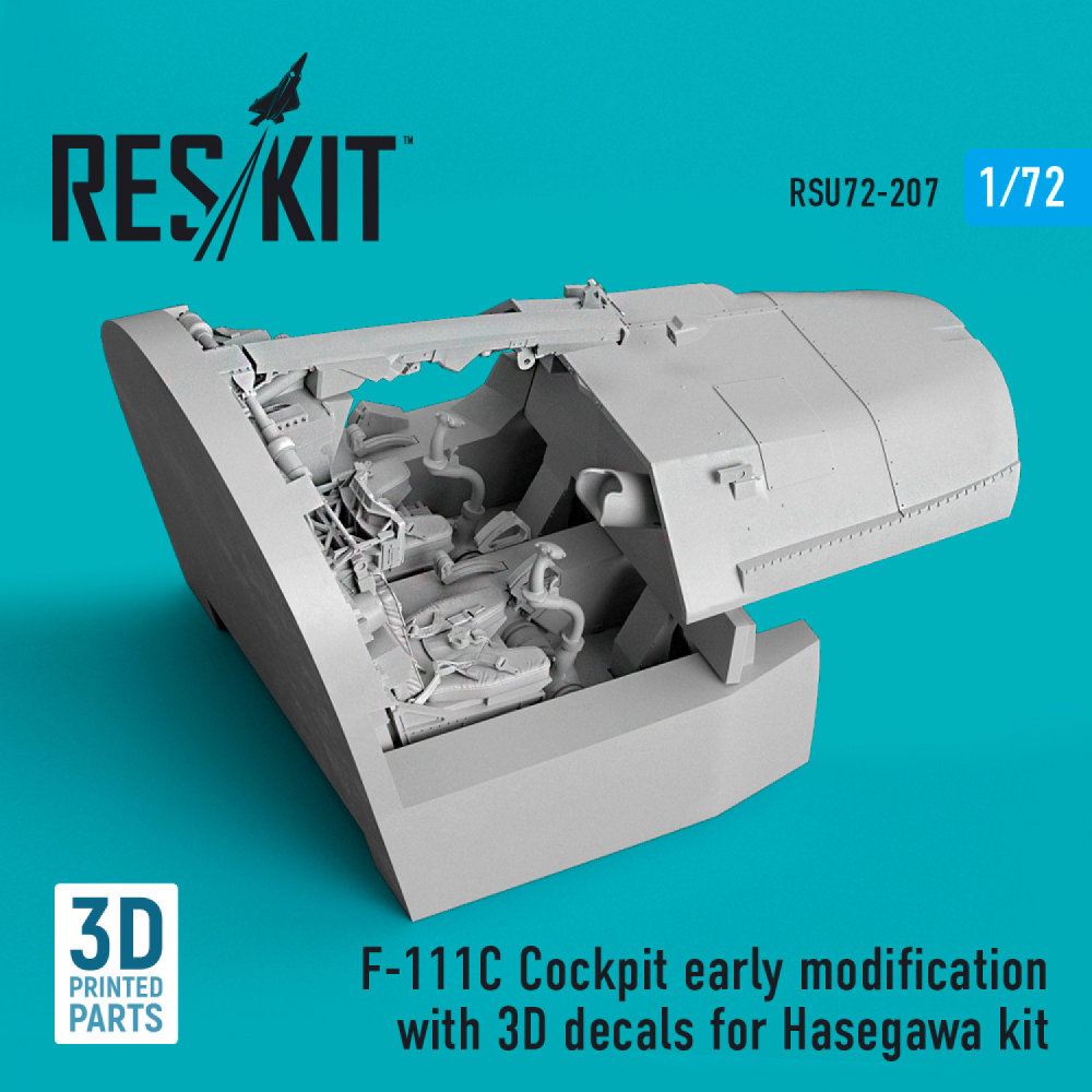 1/72 F-111C Cockpit early modification w/ 3D decal