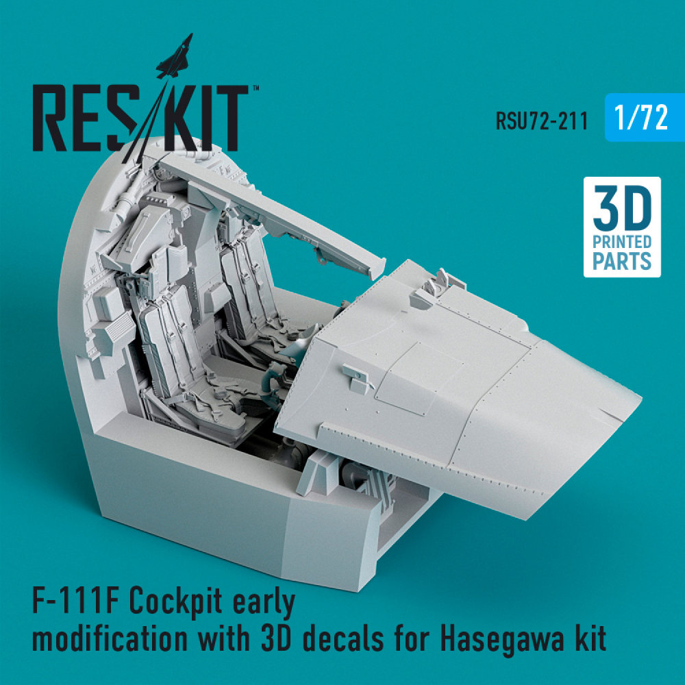 1/72 F-111F Cockpit early modification w/ 3D dec.