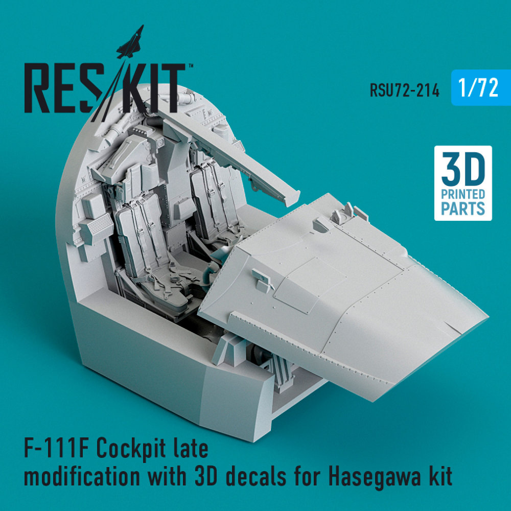 1/72 F-111F Cockpit late modification w/ 3D decals