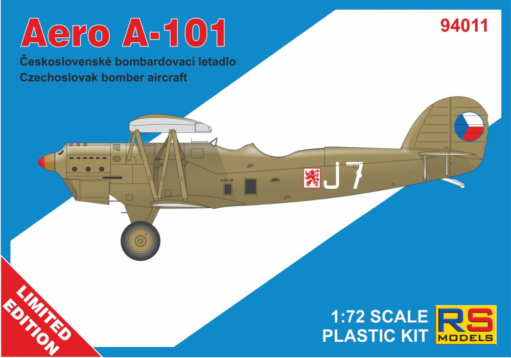 1/72 Aero A-101 Czechoslovak bomber aircraft