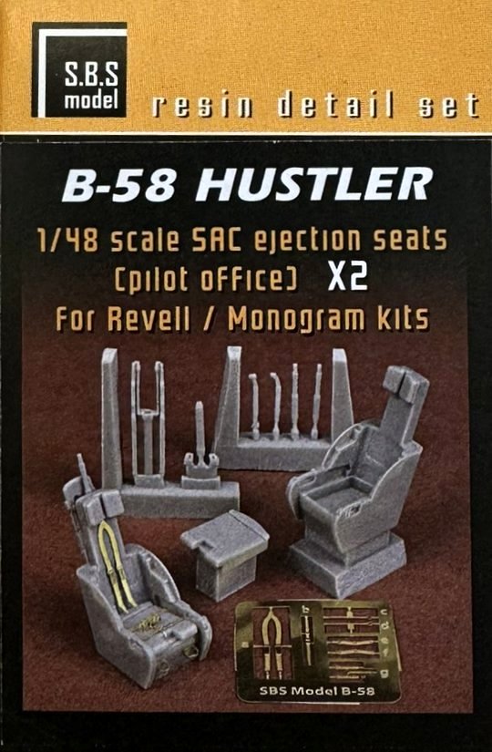 1/48 B-58 Hustler SAC 2x eject.seats (REV/MONO)