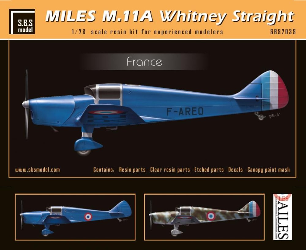 1/72 Miles M.11A Whitney Straight France (resin)