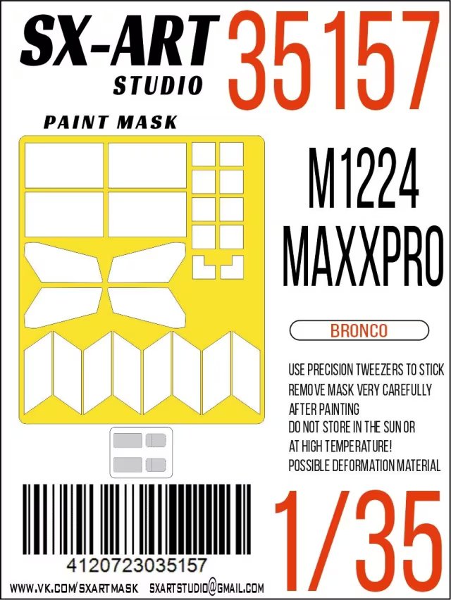 1/35 Paint mask M1224 MaxxPro (BRONCO)