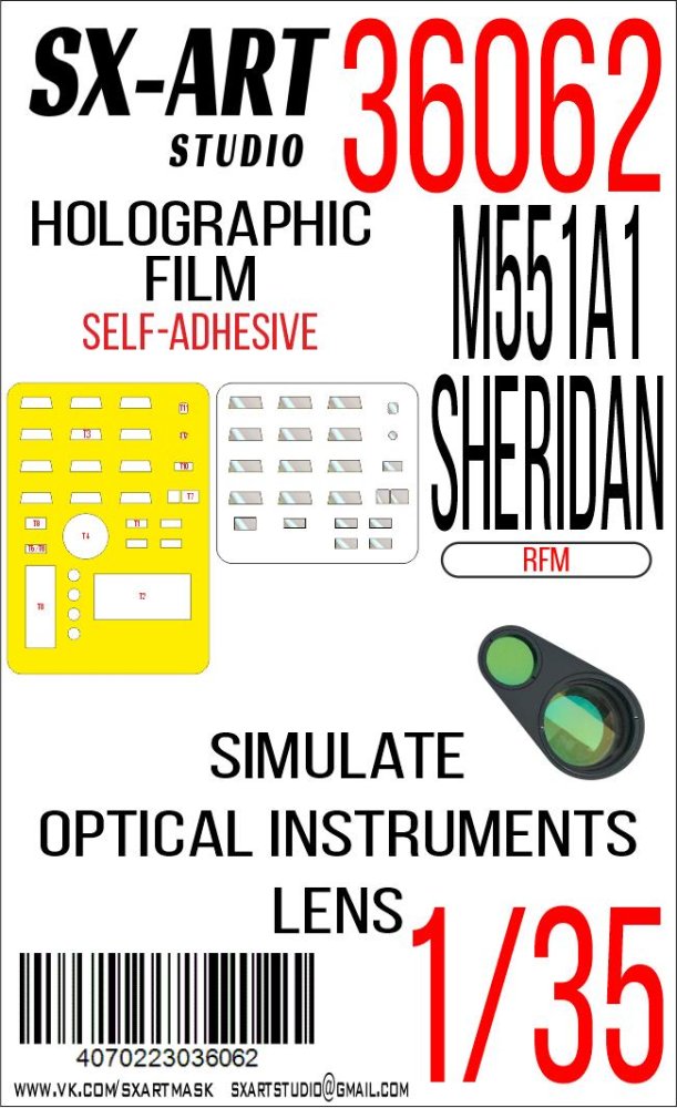 1/35 Holographic film M551A1 Sheridan (RFM)