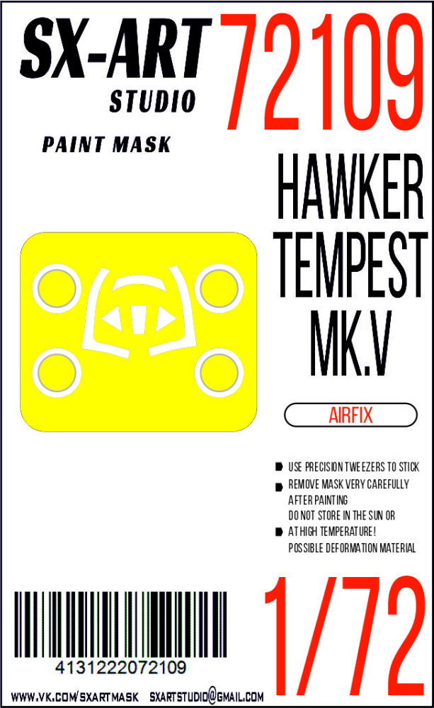 1/72 Paint mask Hawker Tempest Mk.V (AIRF)