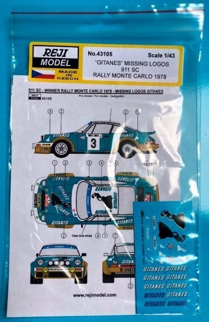 PORSCHE 911 CARRERA RS N3 GITANE MONTE CARLO 1978 NICOLAS/LAVERNE 1/43 Gi EUR 15,99 - FR
